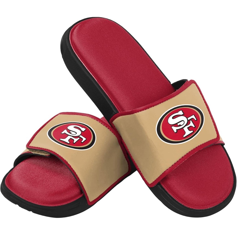 FOCO San Francisco 49ers NFL Mens Foam Sport Slide Sandal